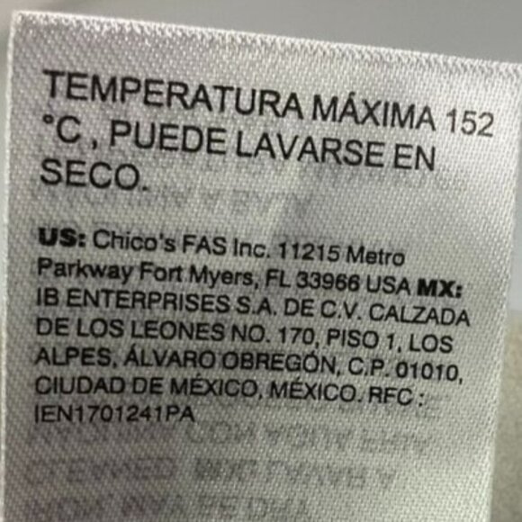 NWOT Chico's Touch of Cool™ Spots Layering Tee, size US Small - Picture 10 of 11